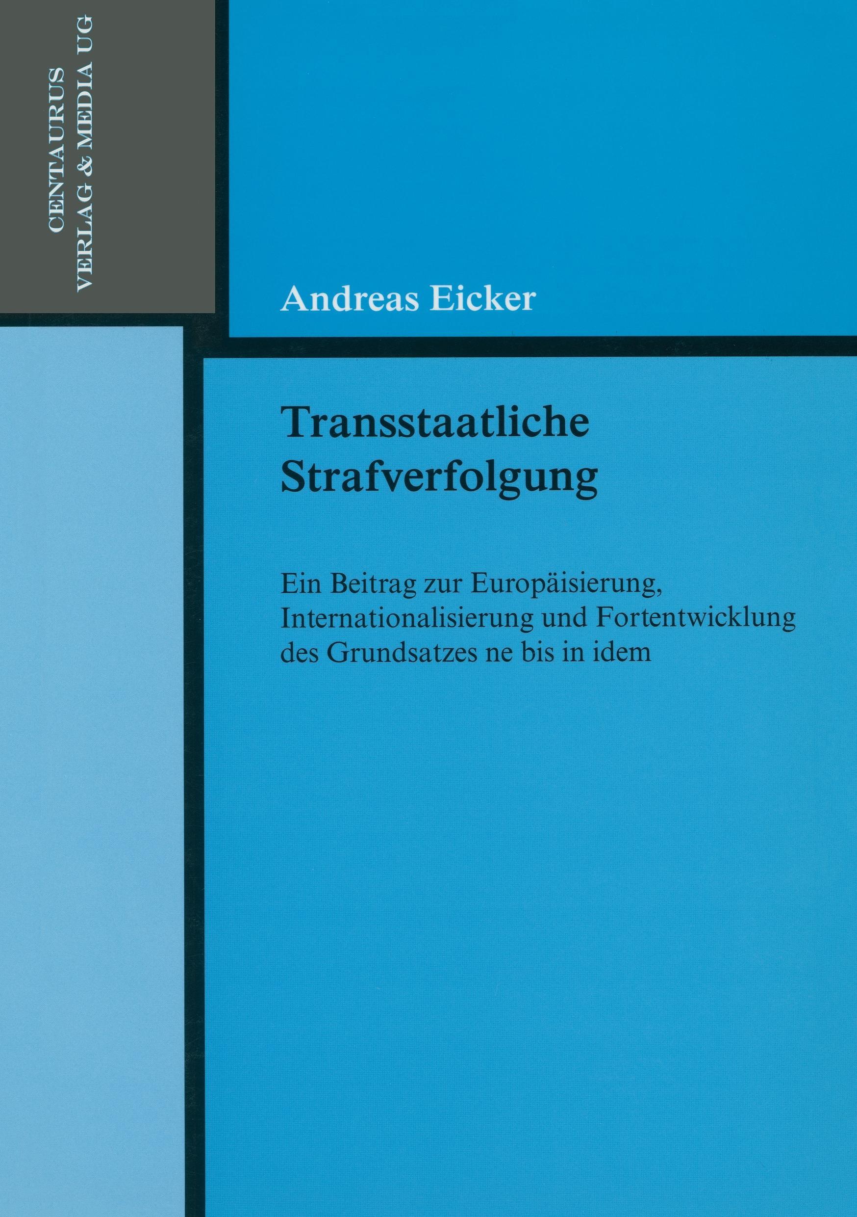 Vorderes Coverbild Transstaatliche Strafverfolgung