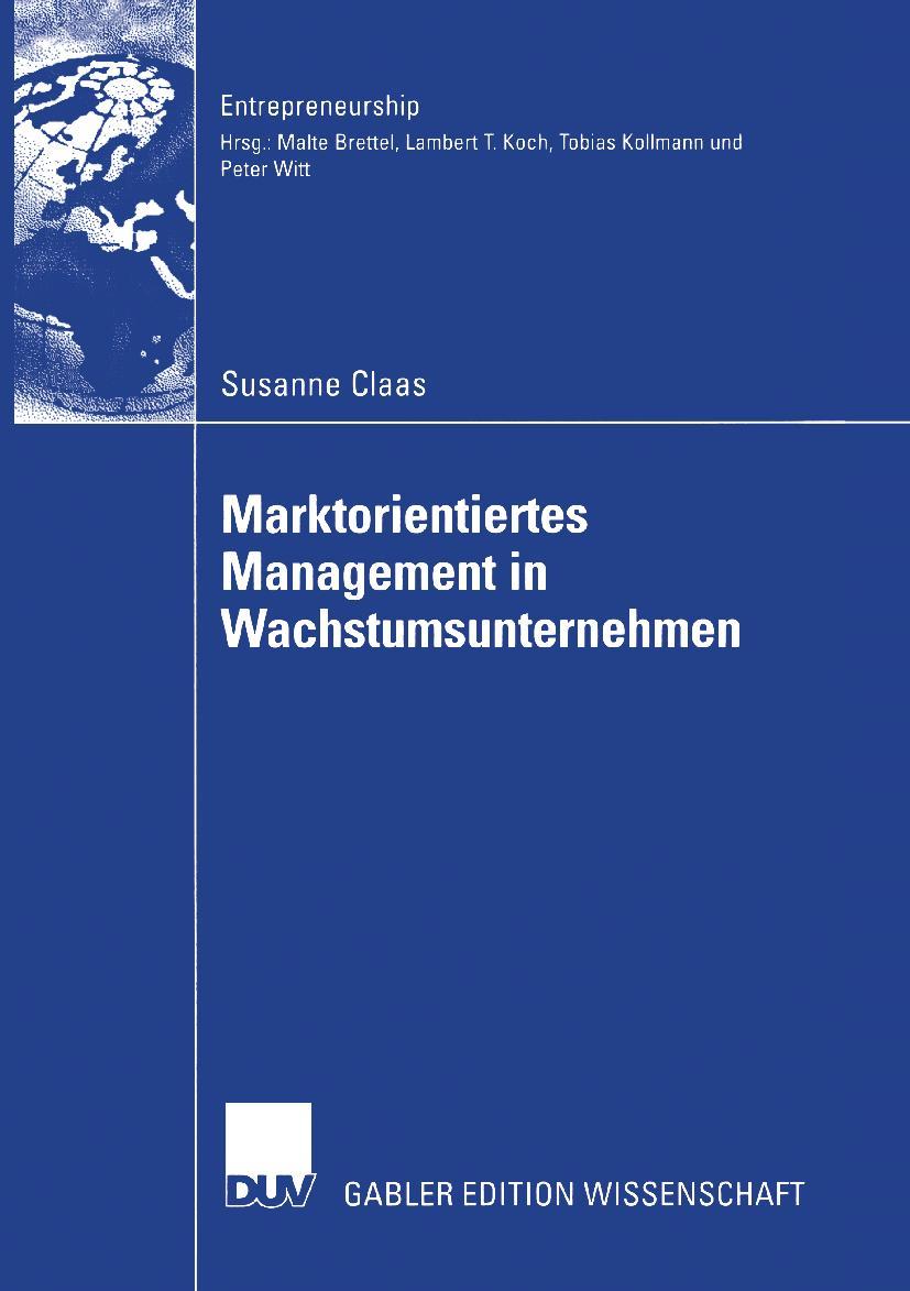 Vorderes Coverbild Marktorientiertes Management in Wachstumsunternehmen