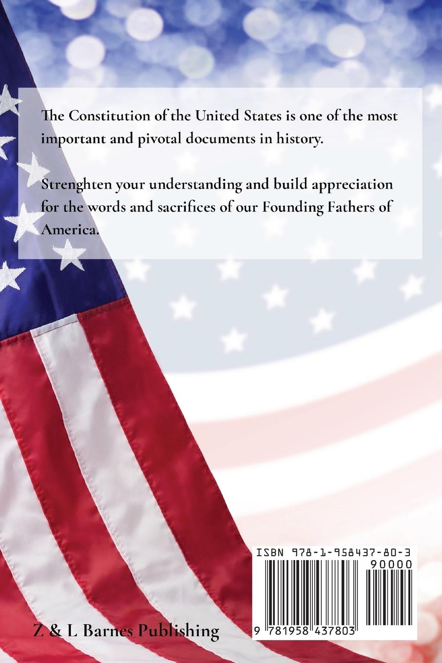 Rückseitencover The Constitution of the United States  of America, 1787