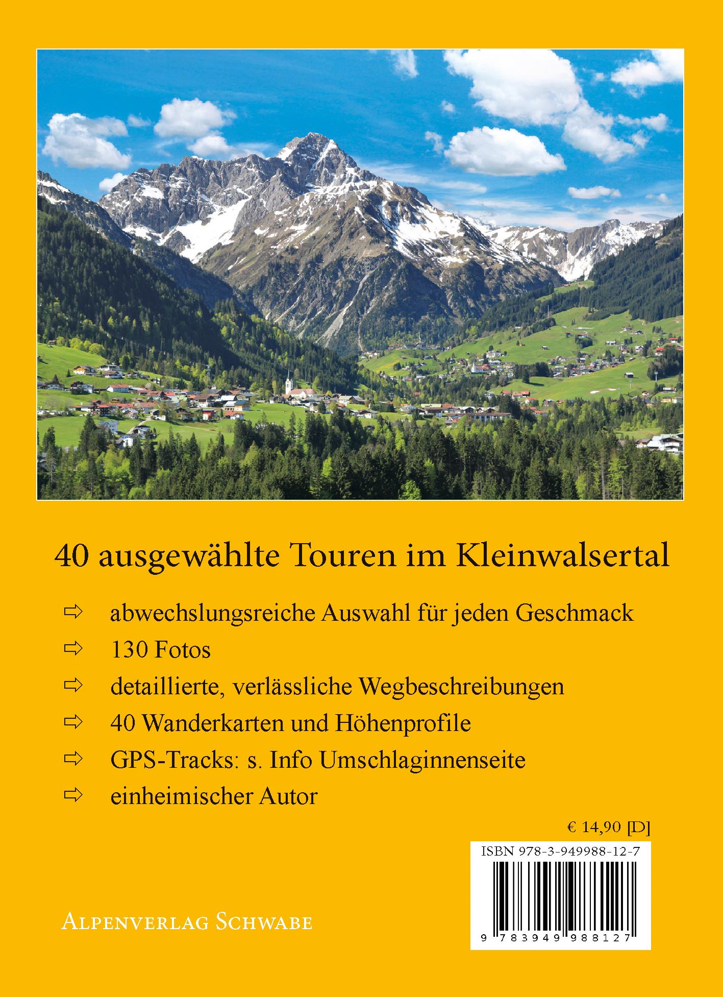 Rückseitencover Lieblings-Wanderungen Kleinwalsertal