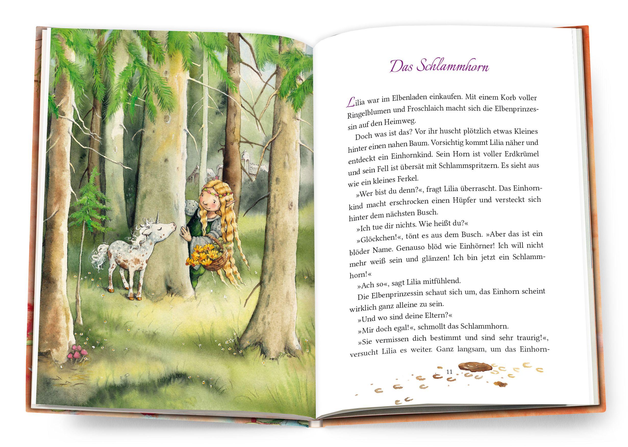 Beispielinhalt (Bild) Lilia, die kleine Elbenprinzessin. Zauberhafte Vorlesegeschichten