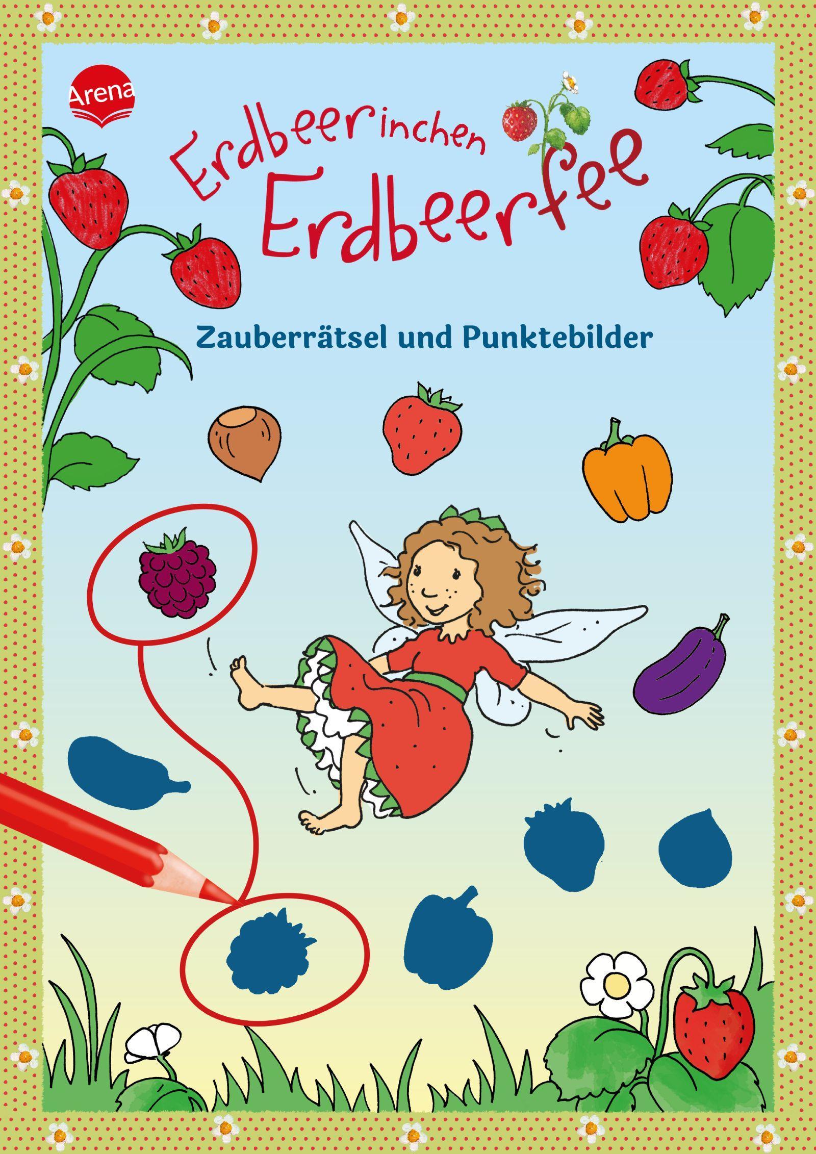 Vorderes Coverbild Erdbeerinchen Erdbeerfee. Zauberrätsel und Punktebilder