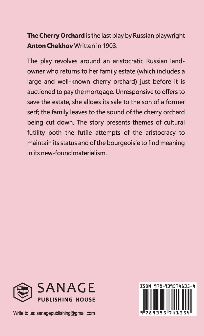Rückseitencover The Cherry Orchard