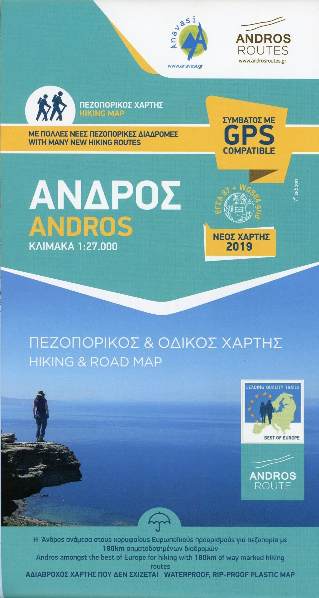 Vorderes Coverbild Andros 1 : 27 000