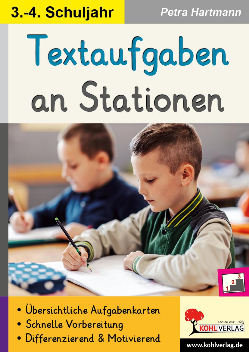 Vorderes Coverbild Textaufgaben an Stationen / Klasse 3-4
