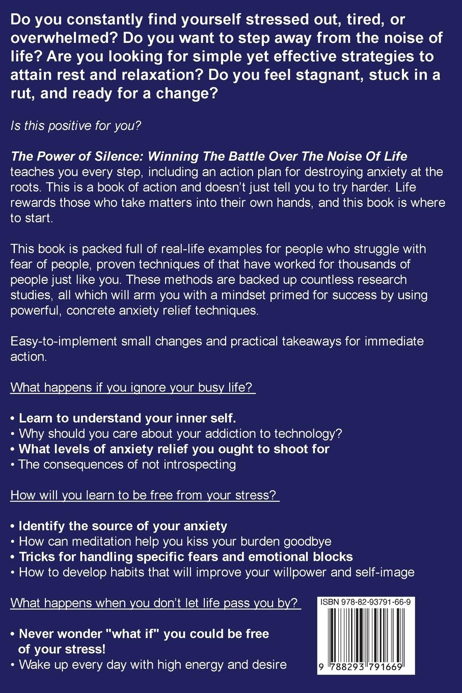 Rückseitencover The Power of Silence