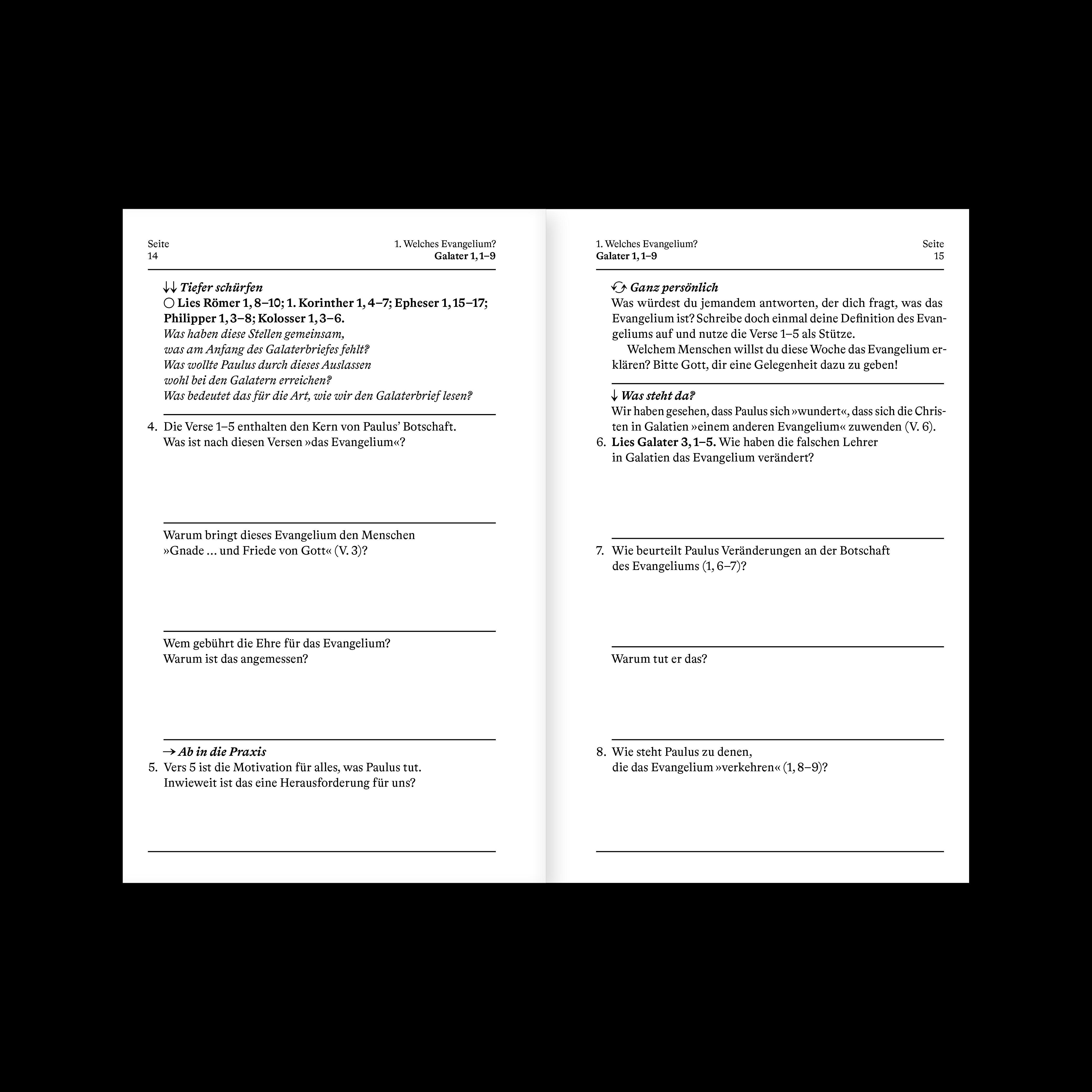 Beispielinhalt (Bild) Galater | Arbeitsheft (Die Bibel erklärt)