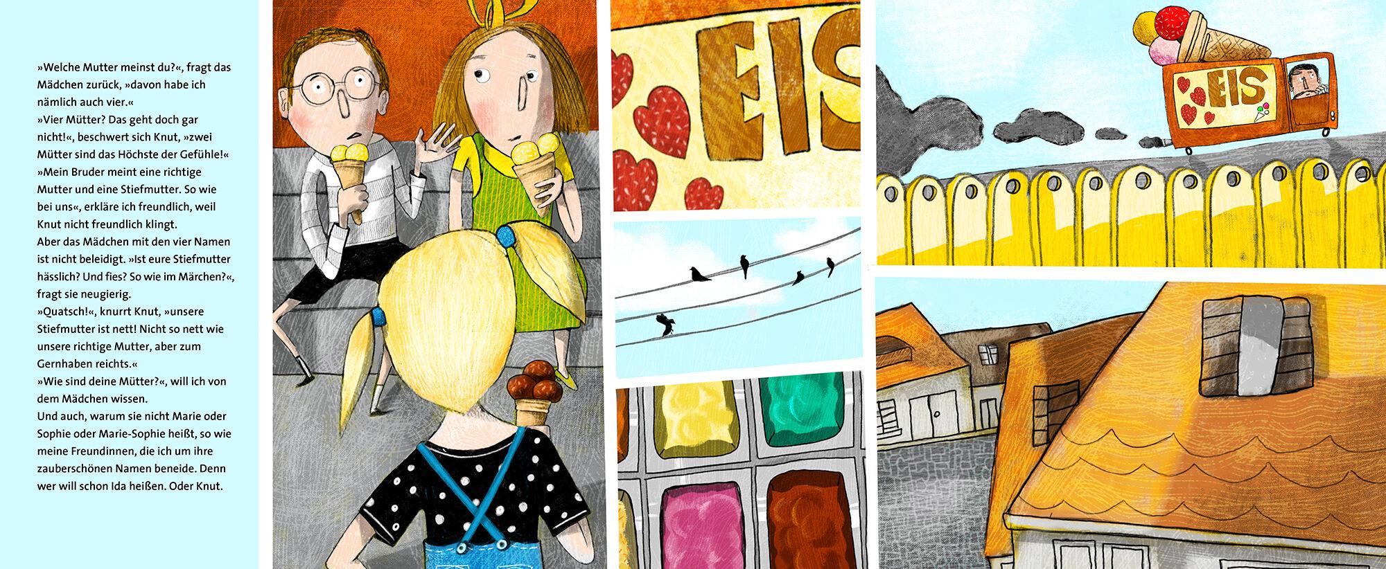 Beispielinhalt (Bild) Das Mädchen mit den vier Namen