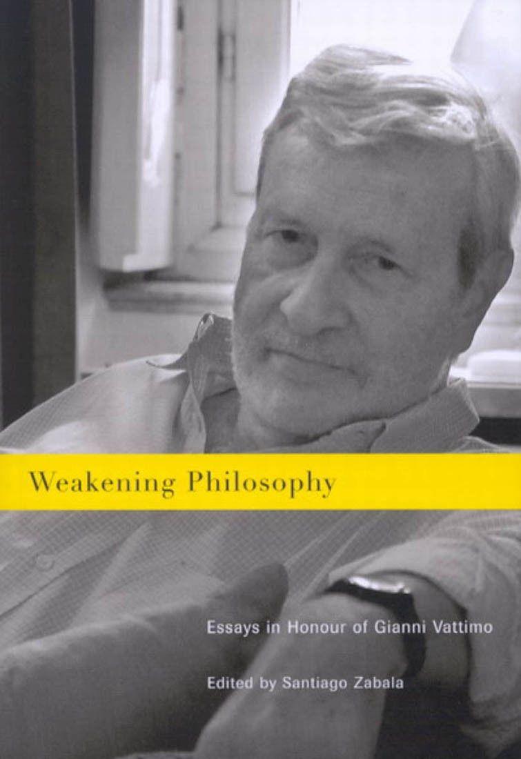 Vorderes Coverbild Weakening Philosophy