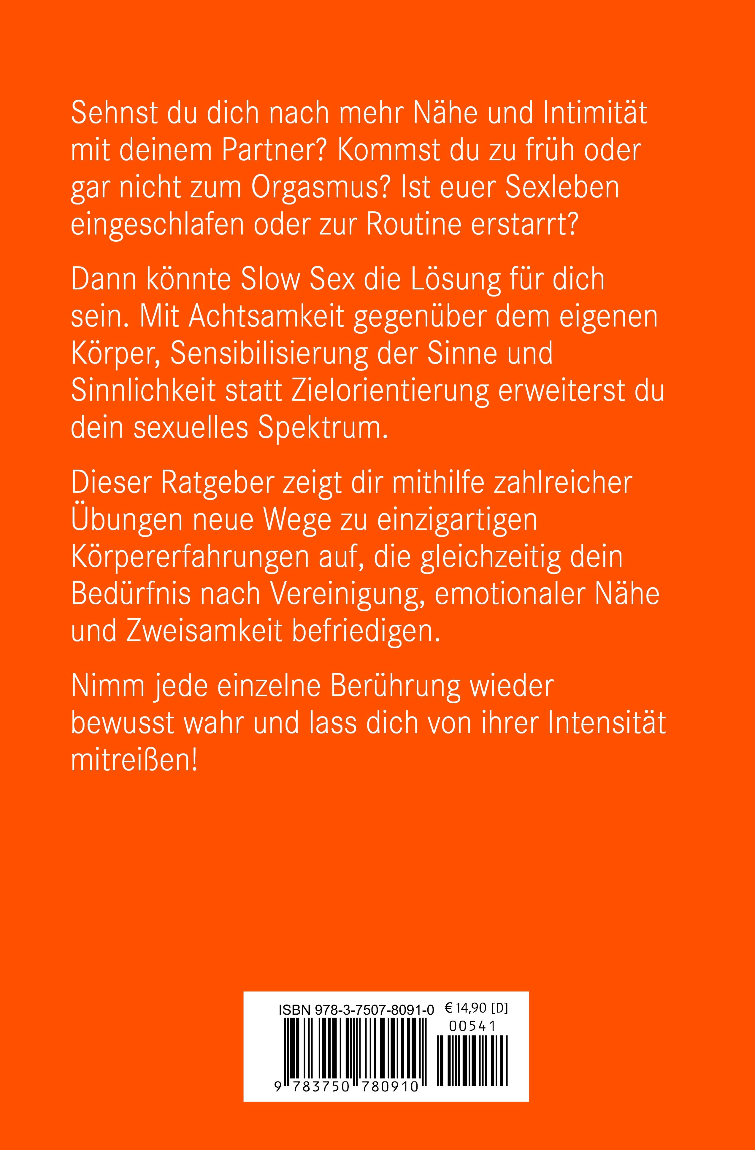 Rückseitencover Slow Sex | Erotischer Ratgeber