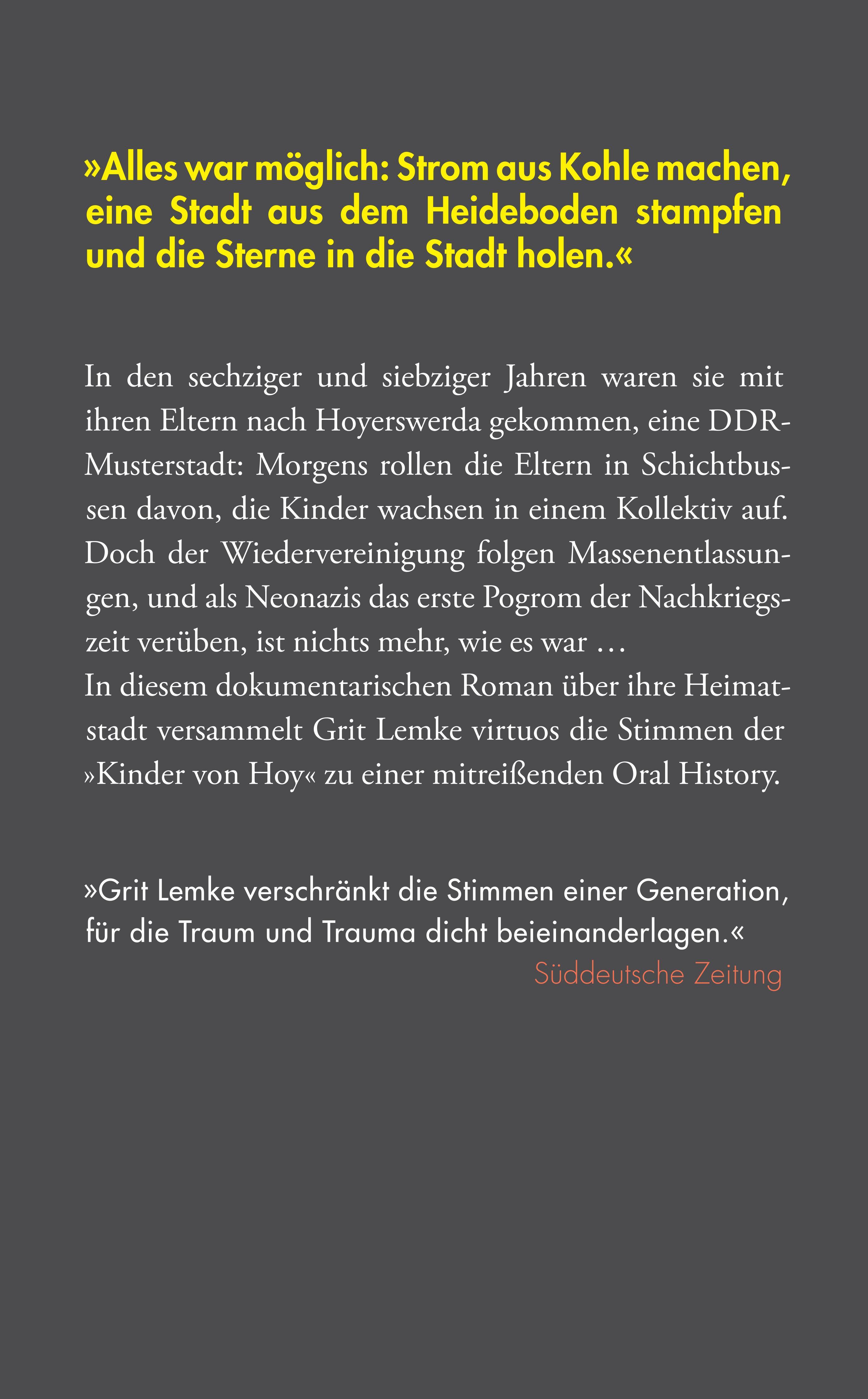 Rückseitencover Kinder von Hoy