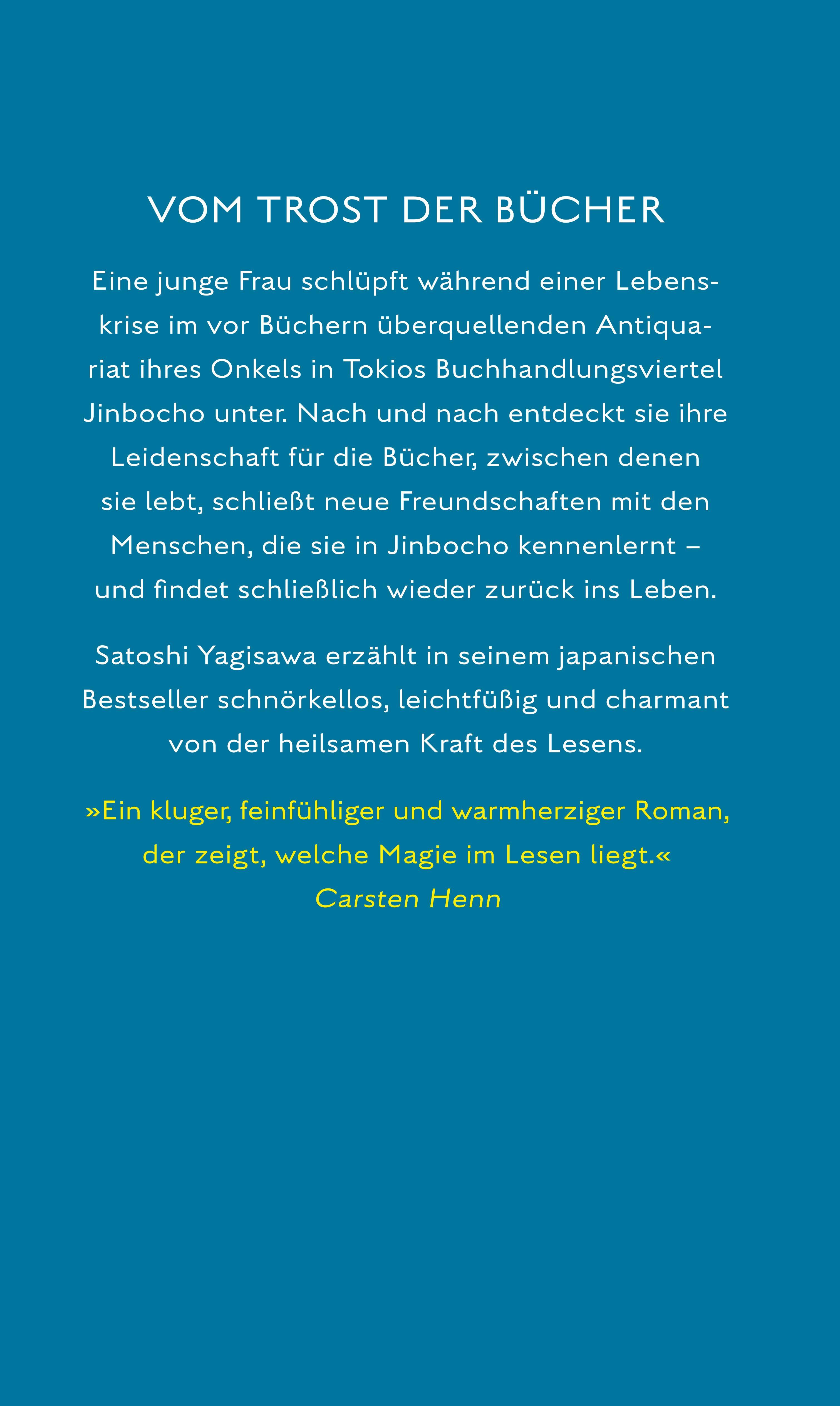 Rückseitencover Die Tage in der Buchhandlung Morisaki