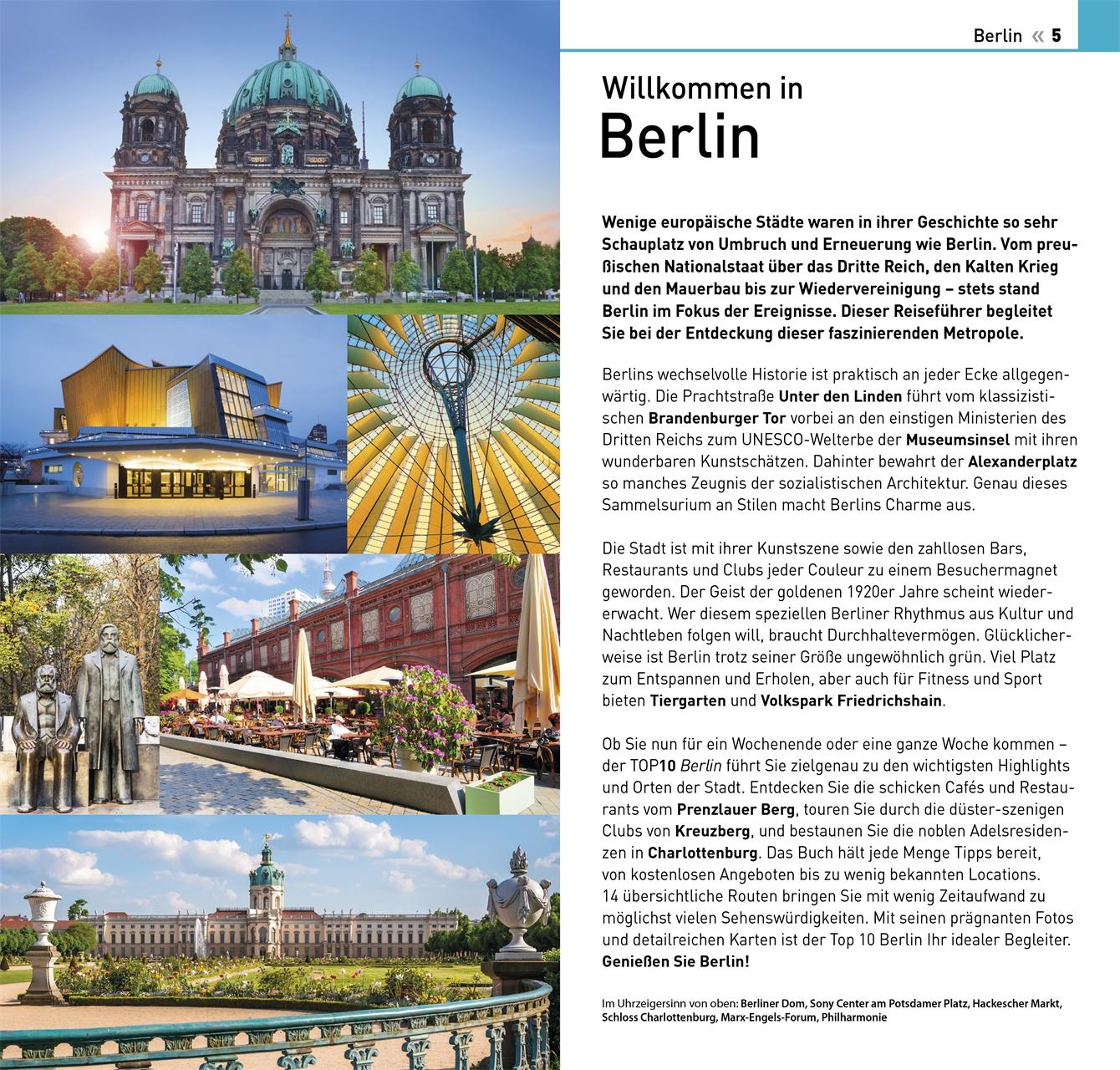Beispielinhalt (Bild) TOP10 Reiseführer Berlin