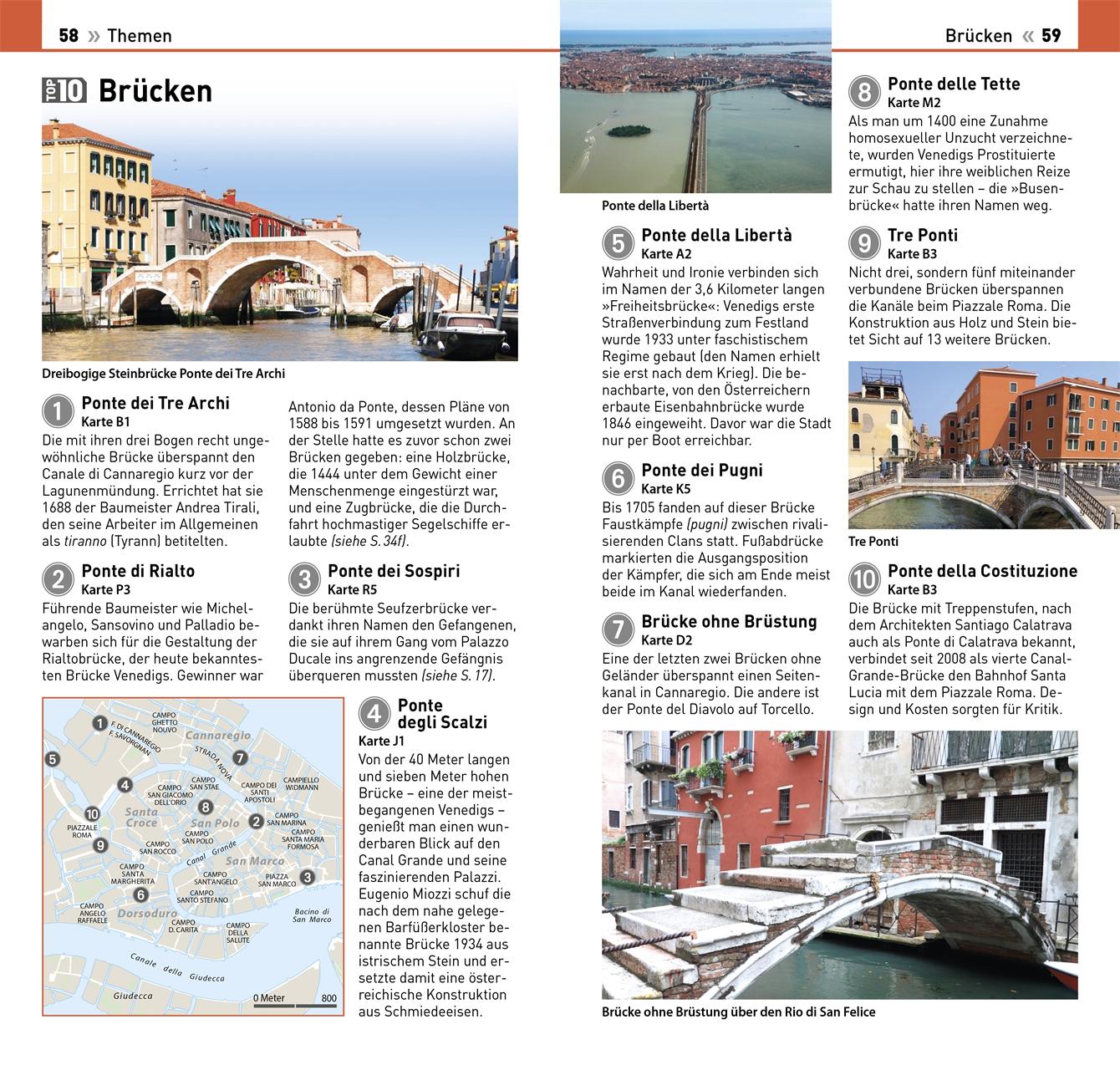 Beispielinhalt (Bild) TOP10 Reiseführer Venedig