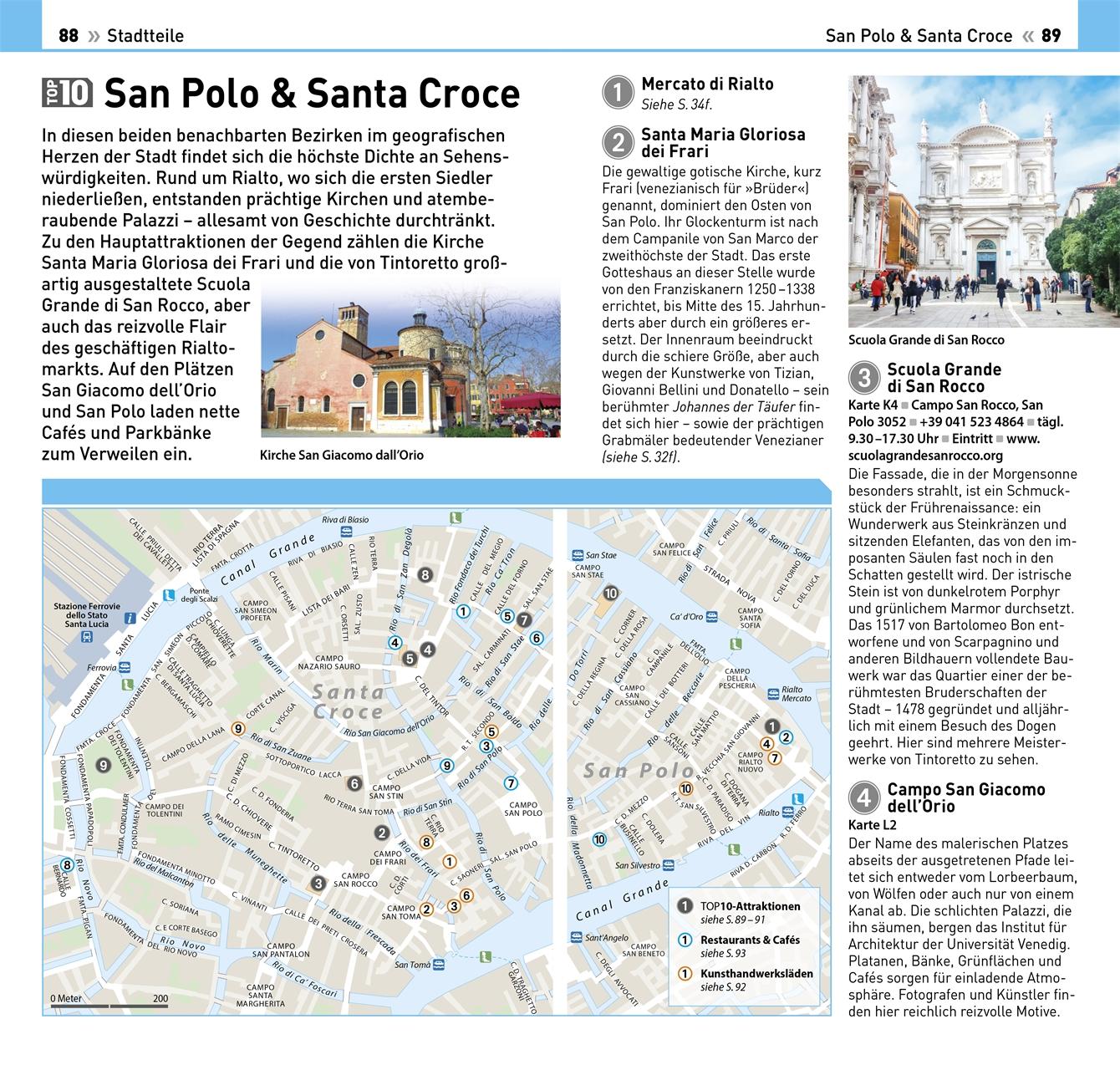 Beispielinhalt (Bild) TOP10 Reiseführer Venedig
