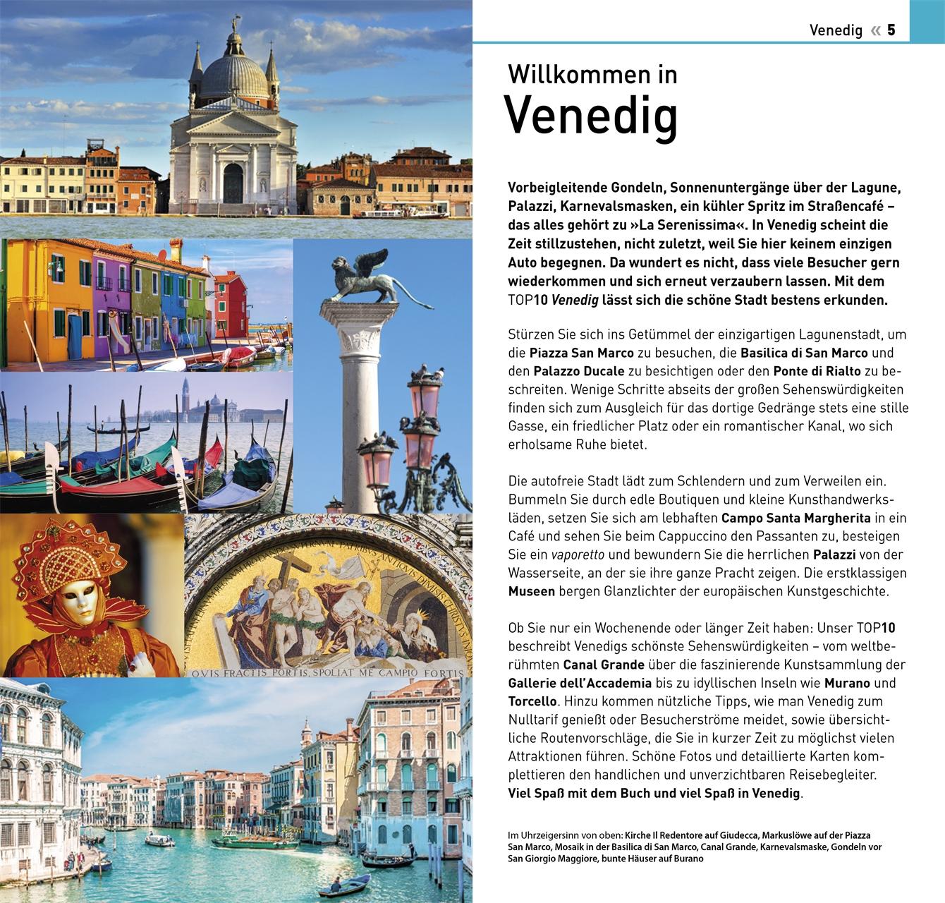 Beispielinhalt (Bild) TOP10 Reiseführer Venedig