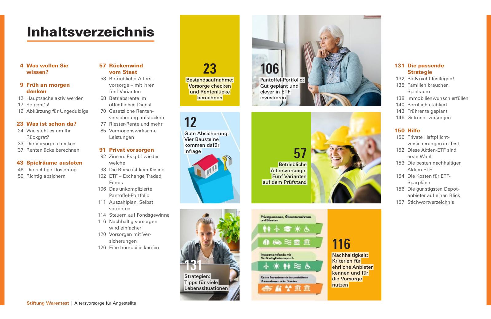 Beispielinhalt (Bild) Altersvorsorge für Angestellte