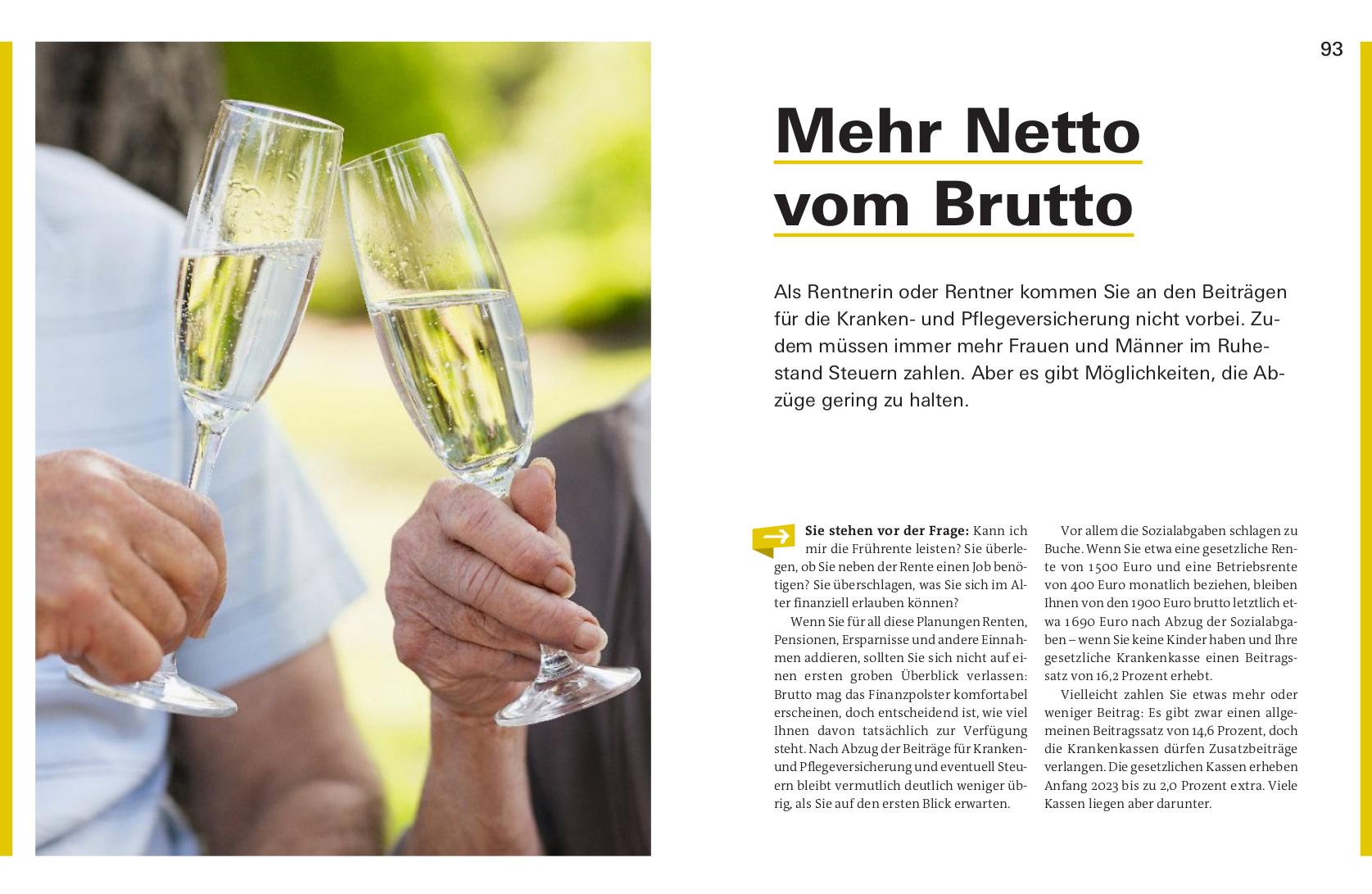 Beispielinhalt (Bild) Finanzplaner 60+