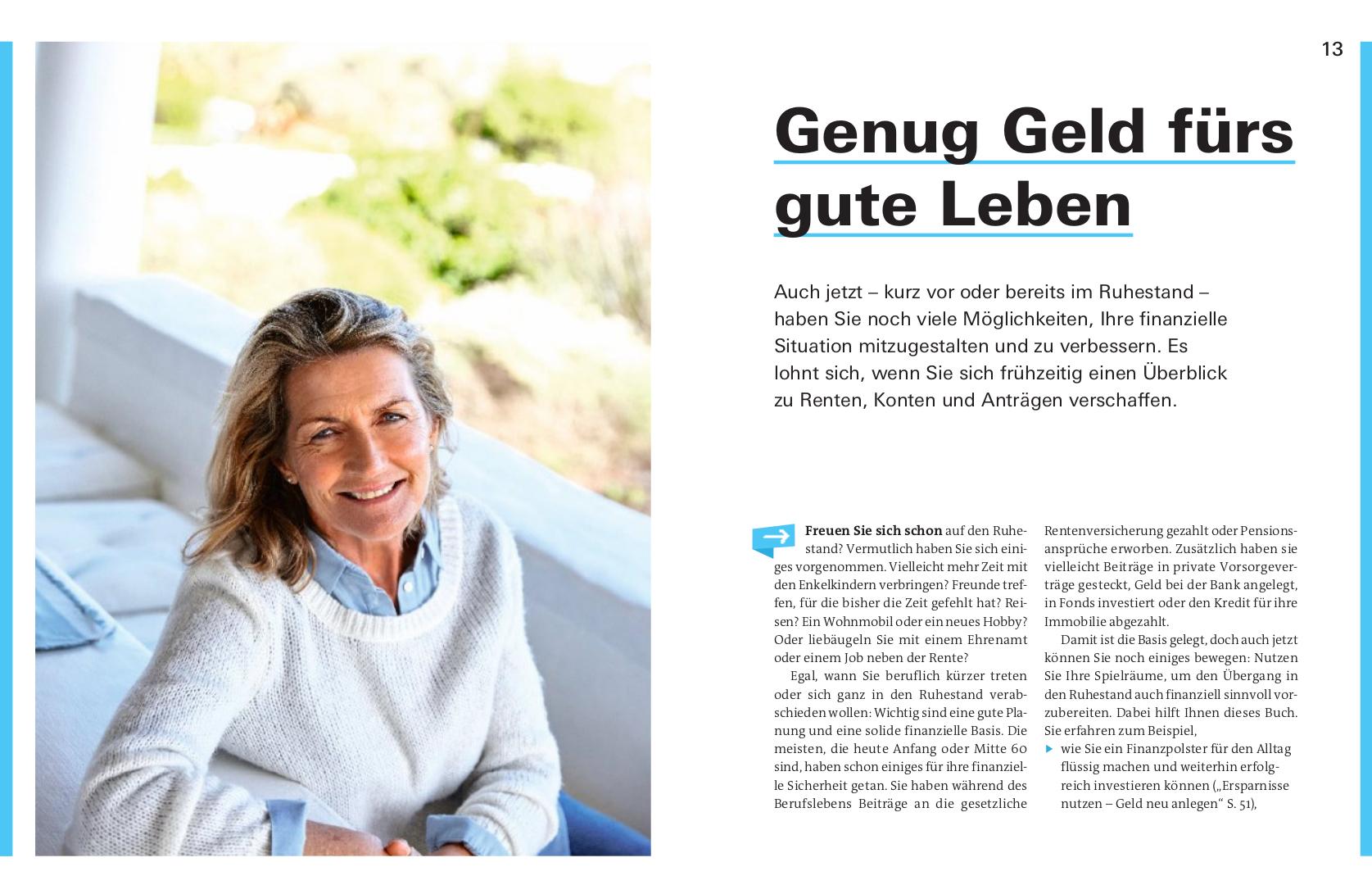 Beispielinhalt (Bild) Finanzplaner 60+