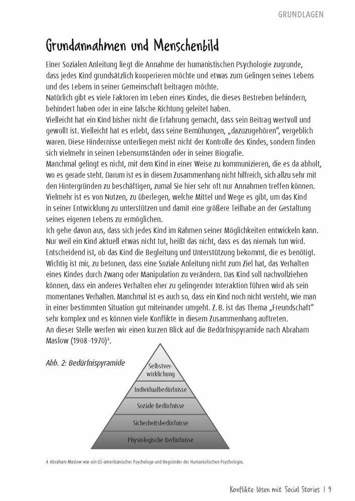 Beispielinhalt (Bild) Konflikte lösen mit Social Stories