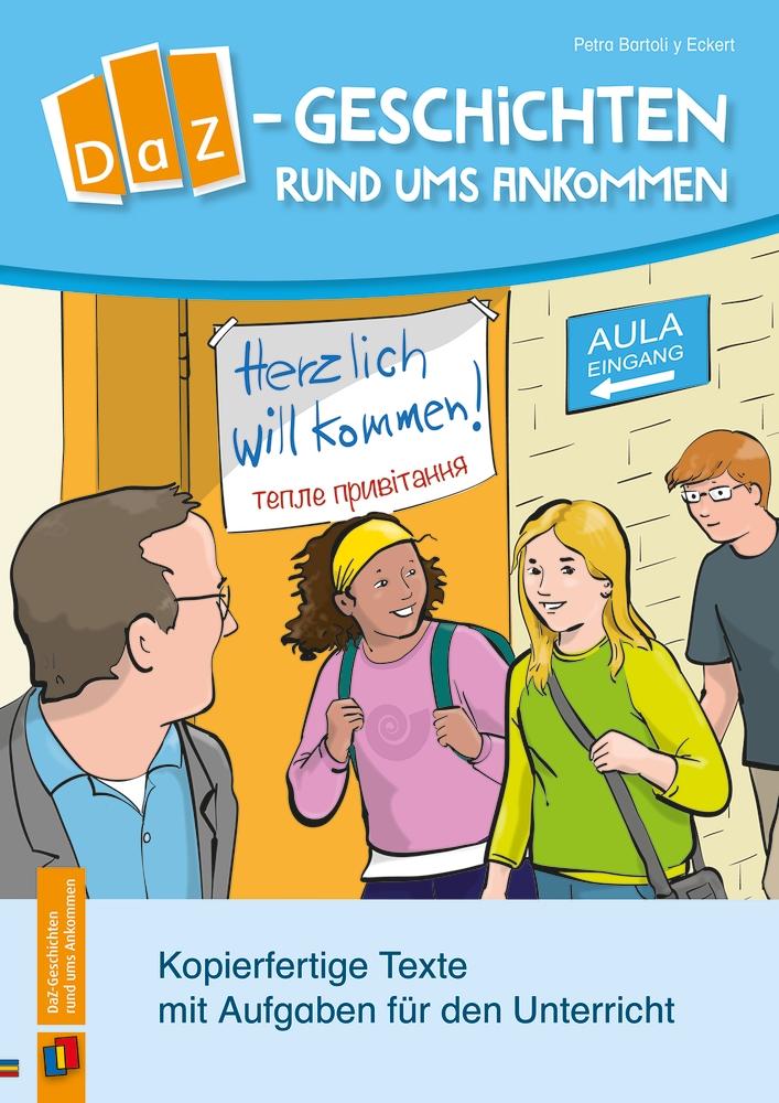 Vorderes Coverbild DaZ-Geschichten rund ums Ankommen