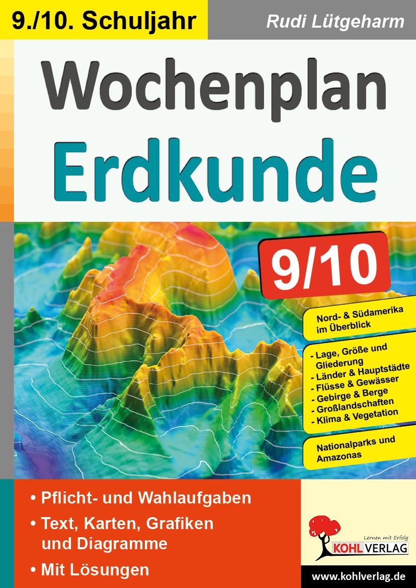 Vorderes Coverbild Wochenplan Erdkunde / Klasse 9-10