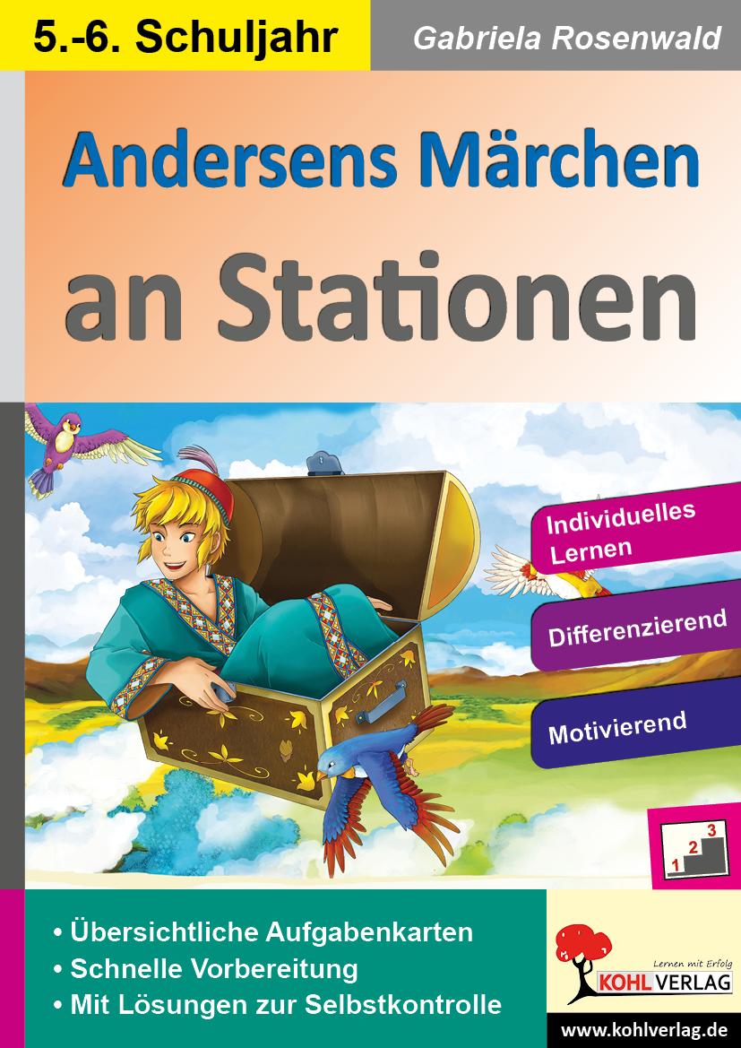 Vorderes Coverbild Andersens Märchen an Stationen / Klasse 5-6