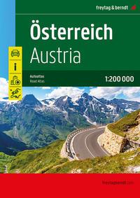 Vorderes Coverbild Österreich, Autoatlas 1:200.000, freytag & berndt