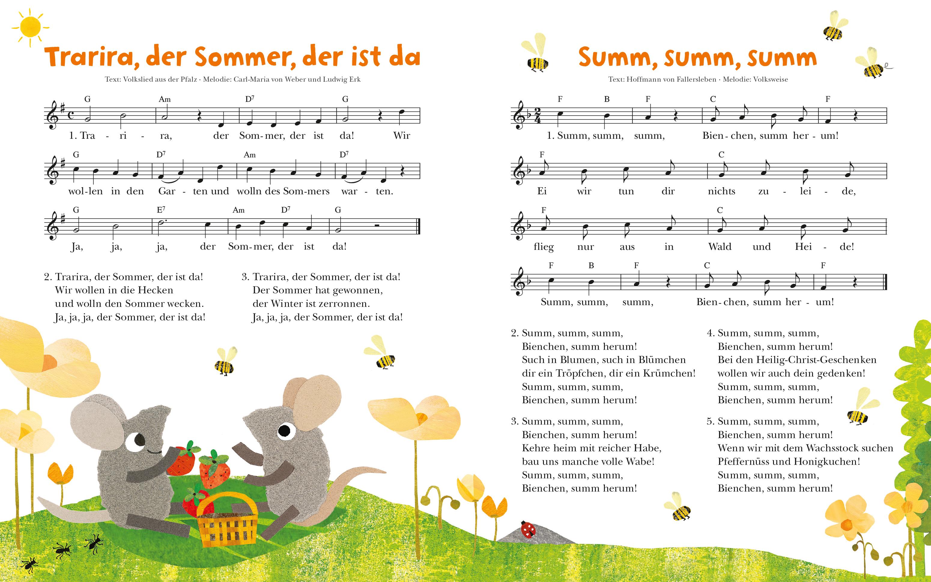 Beispielinhalt (Bild) Frederick und seine Freunde - Mein erstes Liederbuch