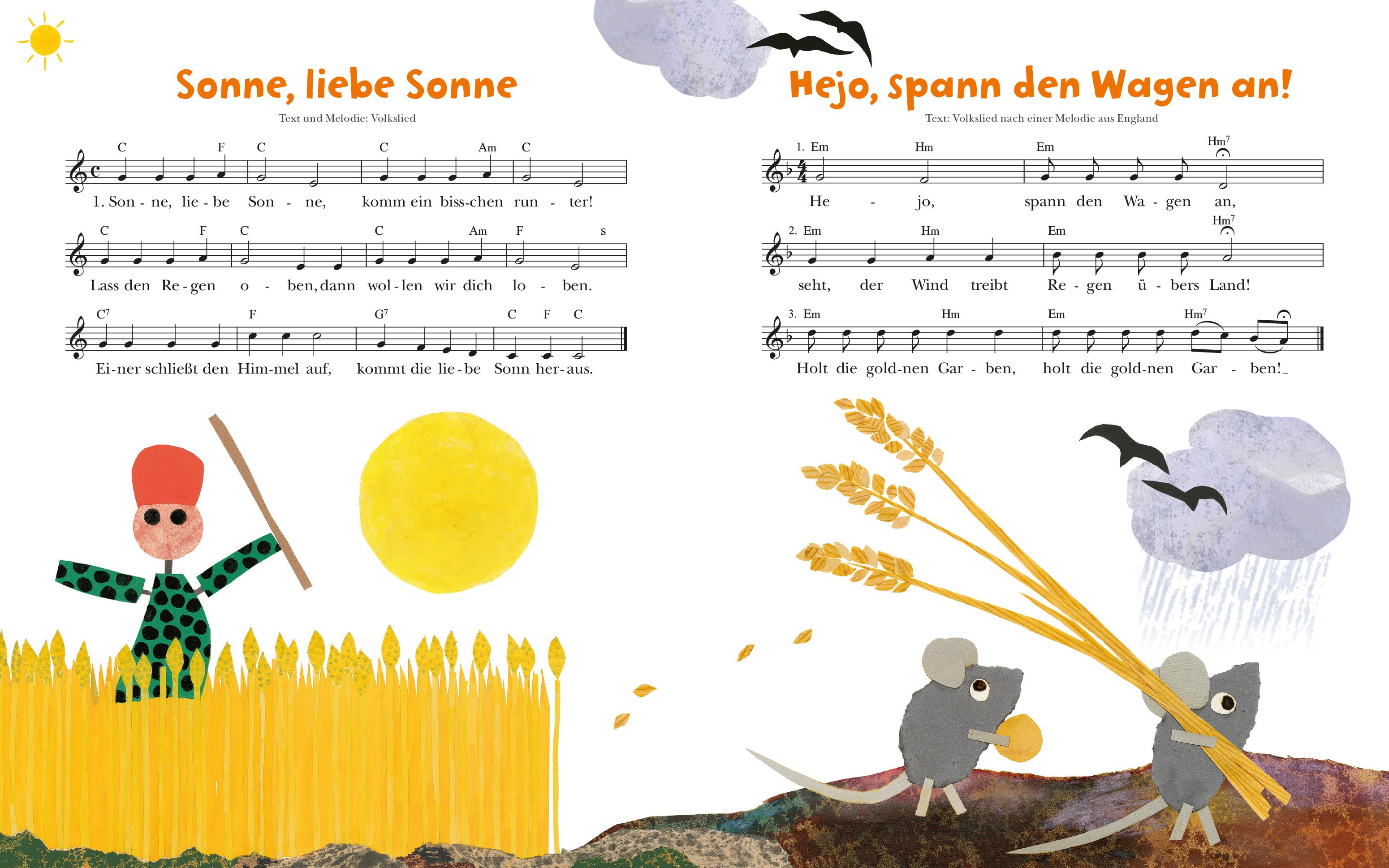 Beispielinhalt (Bild) Frederick und seine Freunde - Mein erstes Liederbuch