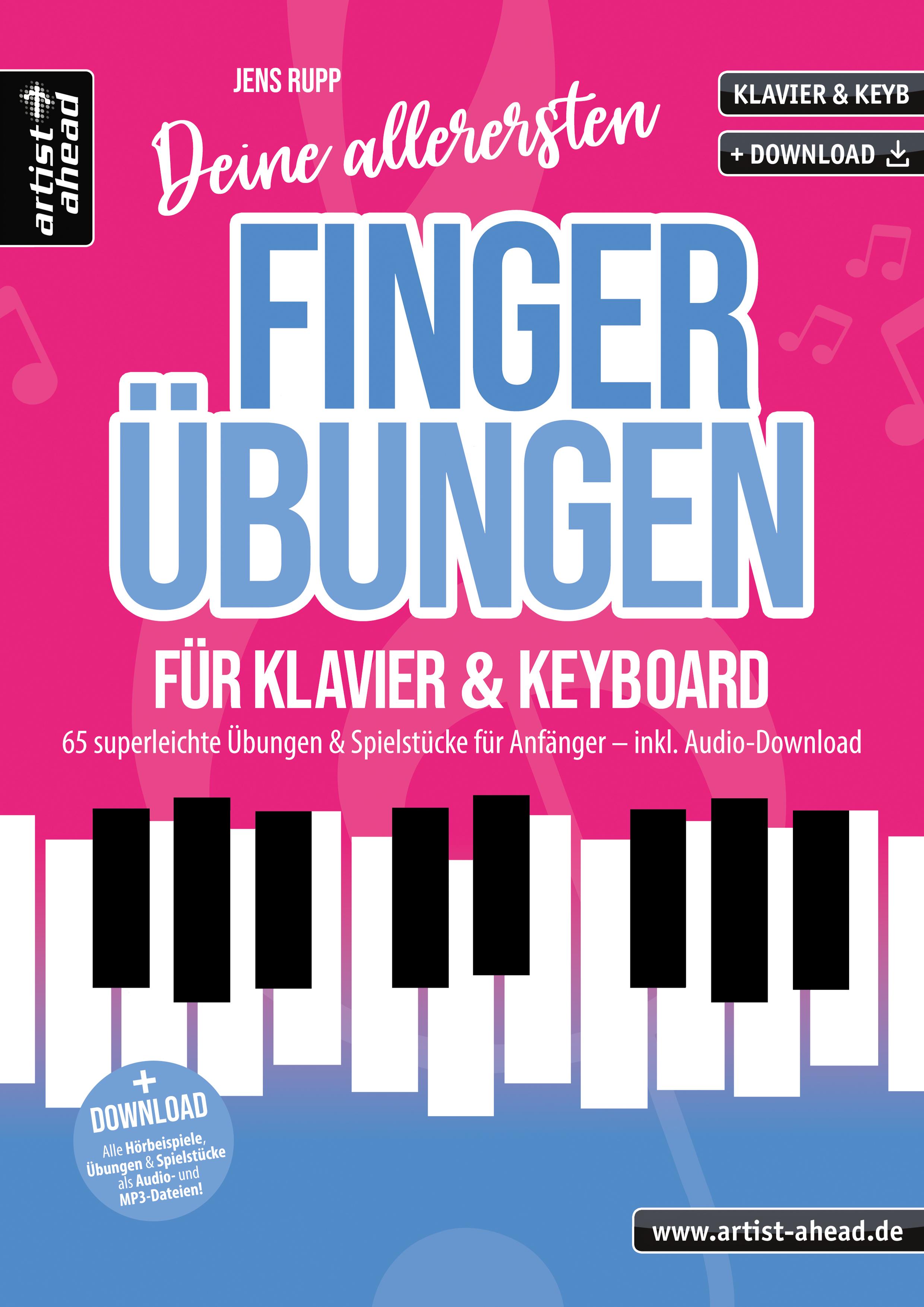 Vorderes Coverbild Deine allerersten Fingerübungen für Klavier & Keyboard