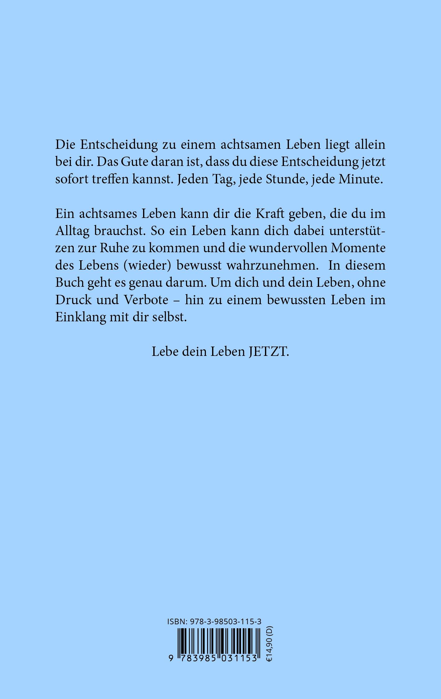 Rückseitencover Achtsamkeit im Alltag