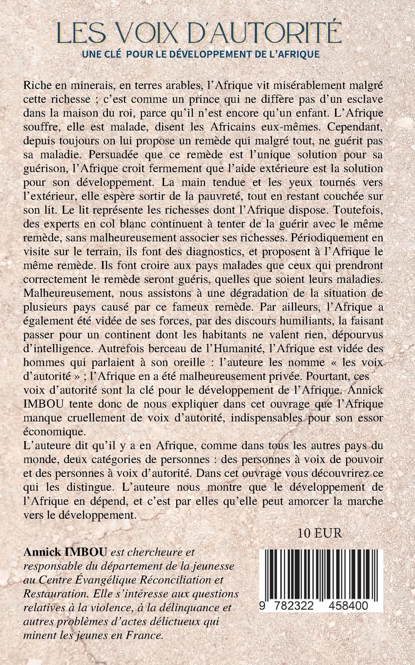 Rückseitencover Les voix d'autorité