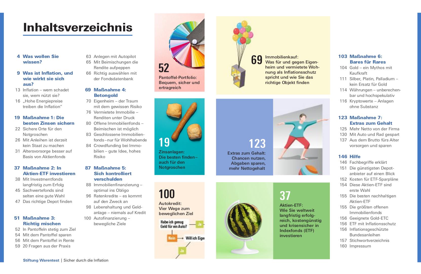 Beispielinhalt (Bild) Sicher durch die Inflation