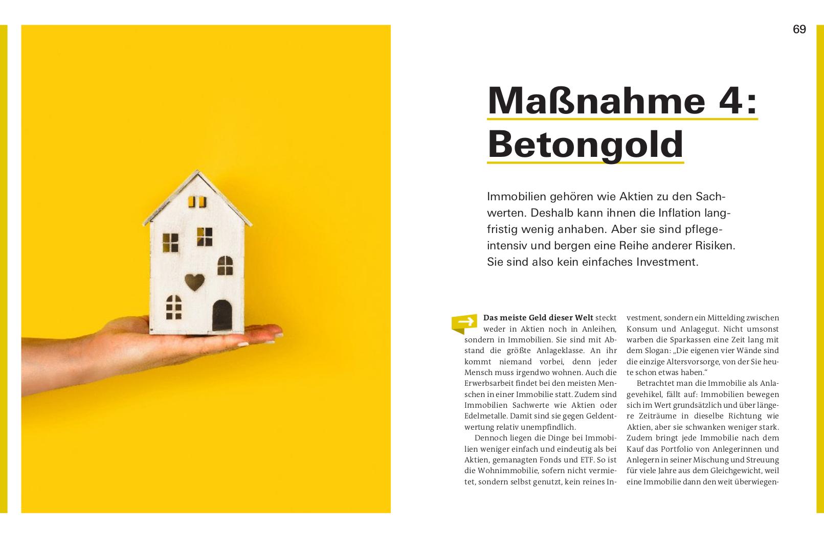 Beispielinhalt (Bild) Sicher durch die Inflation