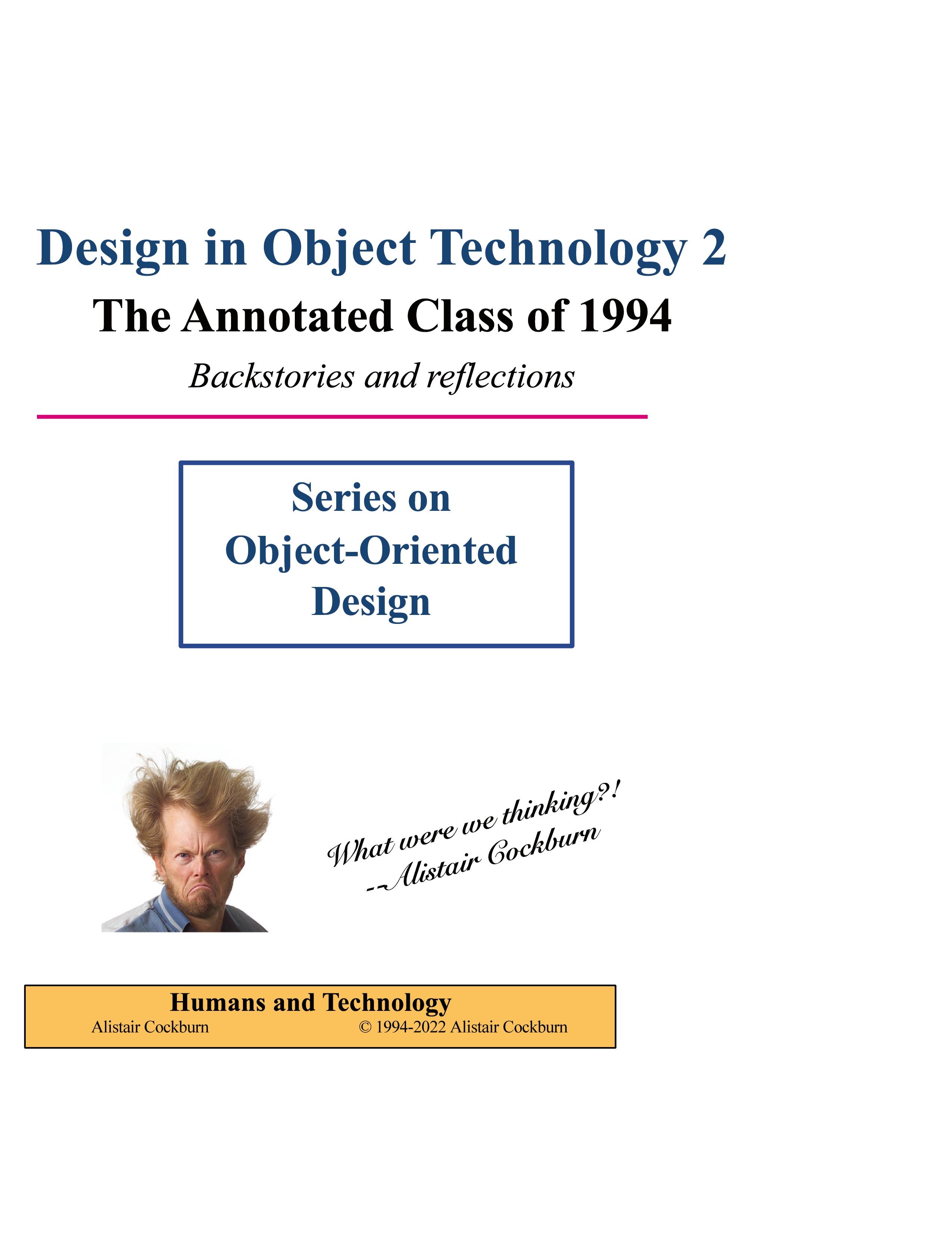 Vorderes Coverbild Design in Object Technology 2