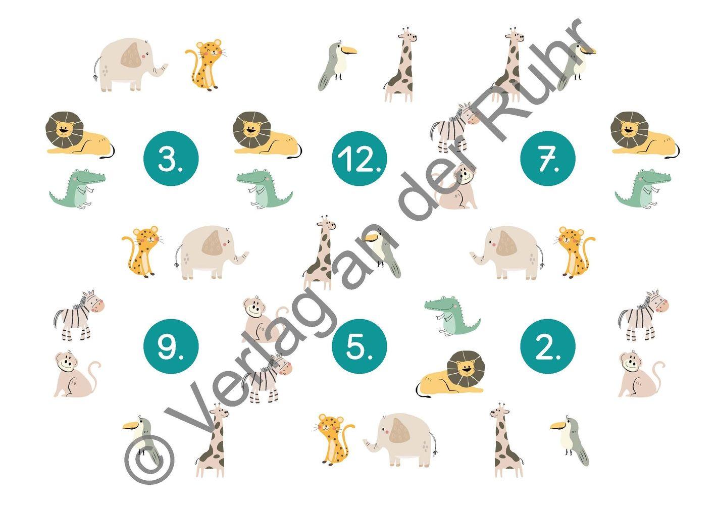 Beispielinhalt (Bild) Universal-Kontrollkartenset