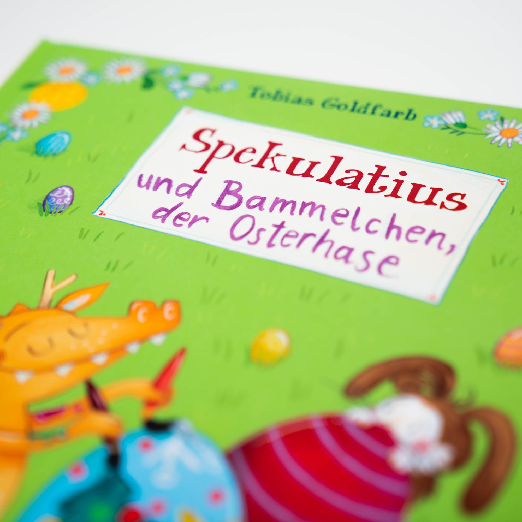 Beispielinhalt (Bild) Spekulatius, der Weihnachtsdrache. Spekulatius und Bammelchen, der Osterhase