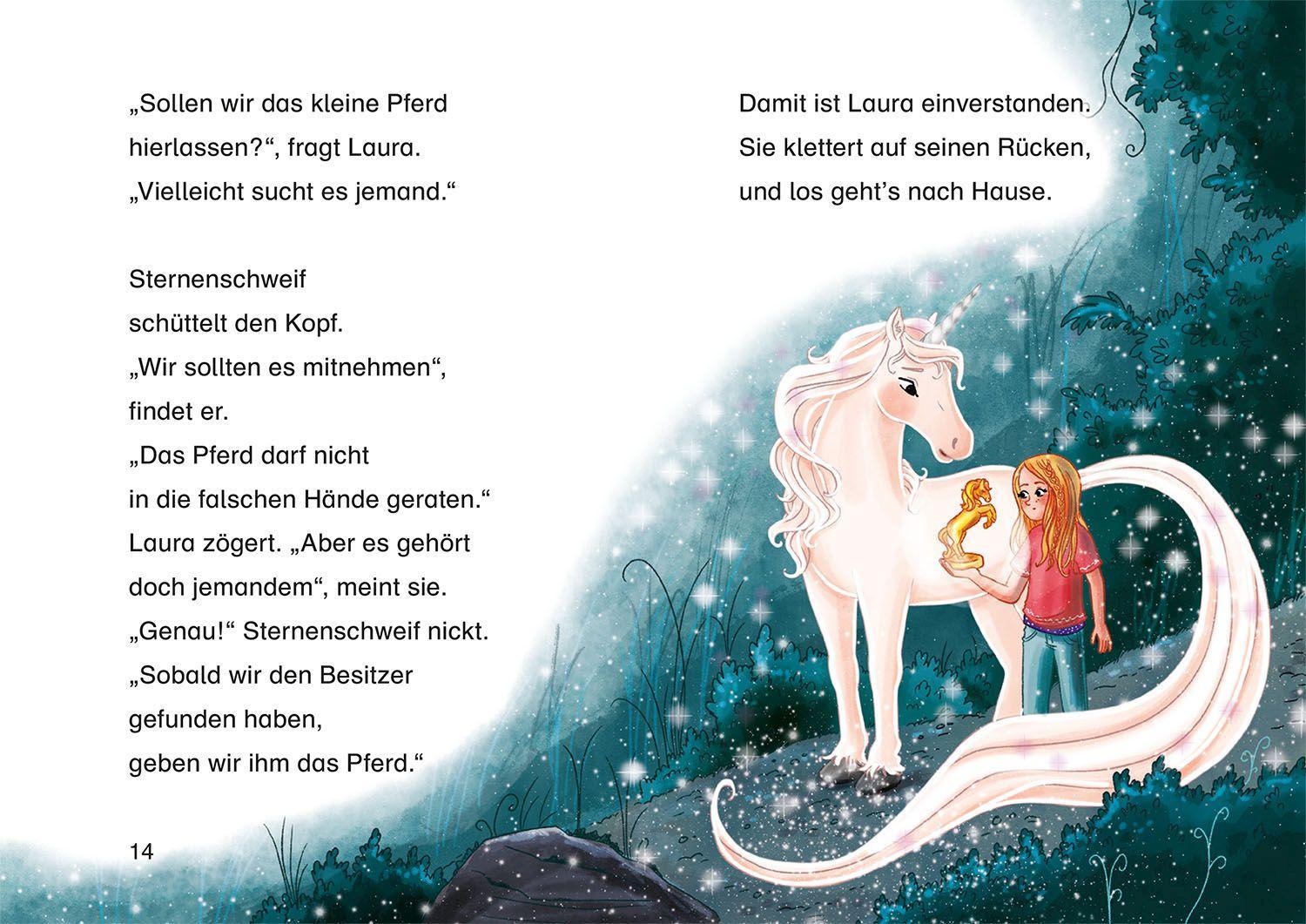 Beispielinhalt (Bild) Sternenschweif, Bücherhelden 1. Klasse, Das Glückspferd