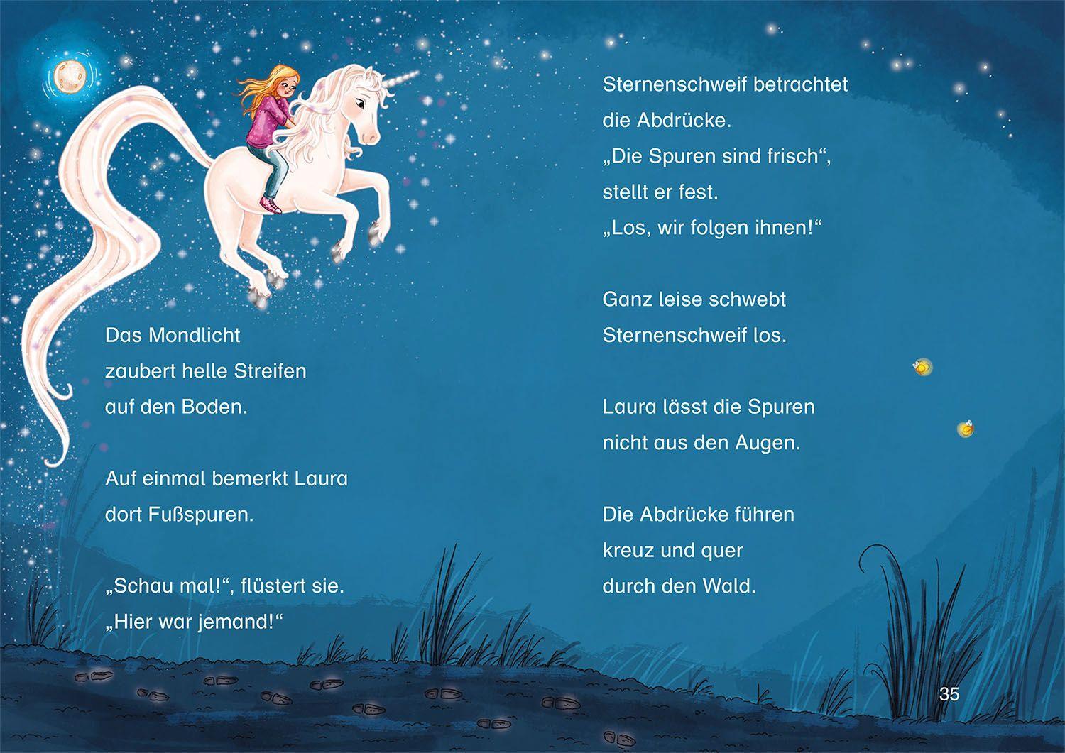 Beispielinhalt (Bild) Sternenschweif, Bücherhelden 1. Klasse, Das Glückspferd