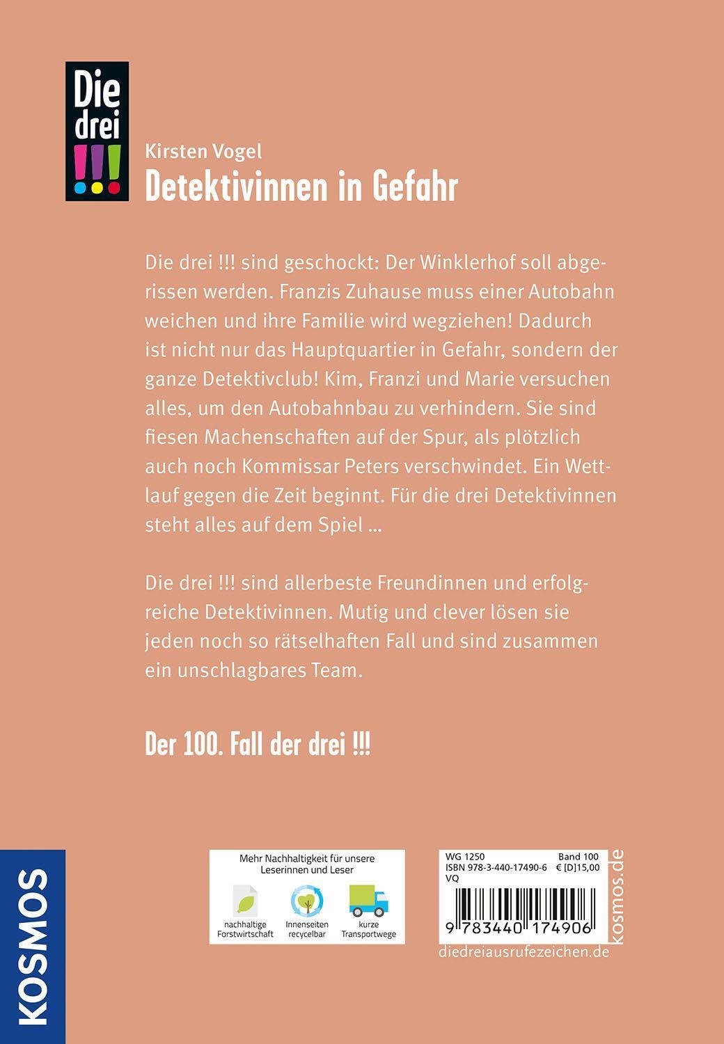 Beispielinhalt (Bild) Die drei !!!, 100, Detektivinnen in Gefahr