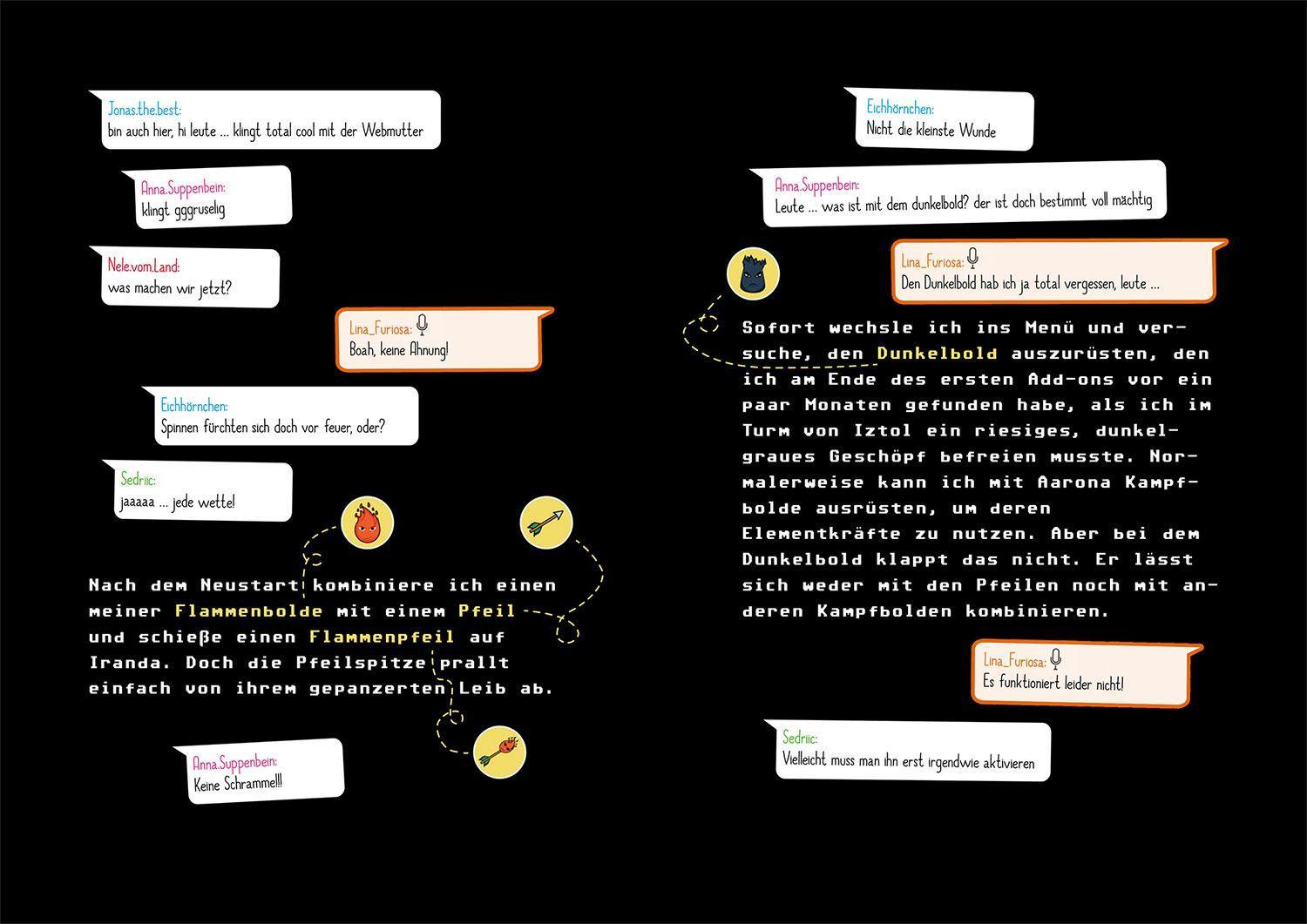 Beispielinhalt (Bild) Lina Knut. Schülerin, Gamerin, Weltenretterin. Ein neues Level