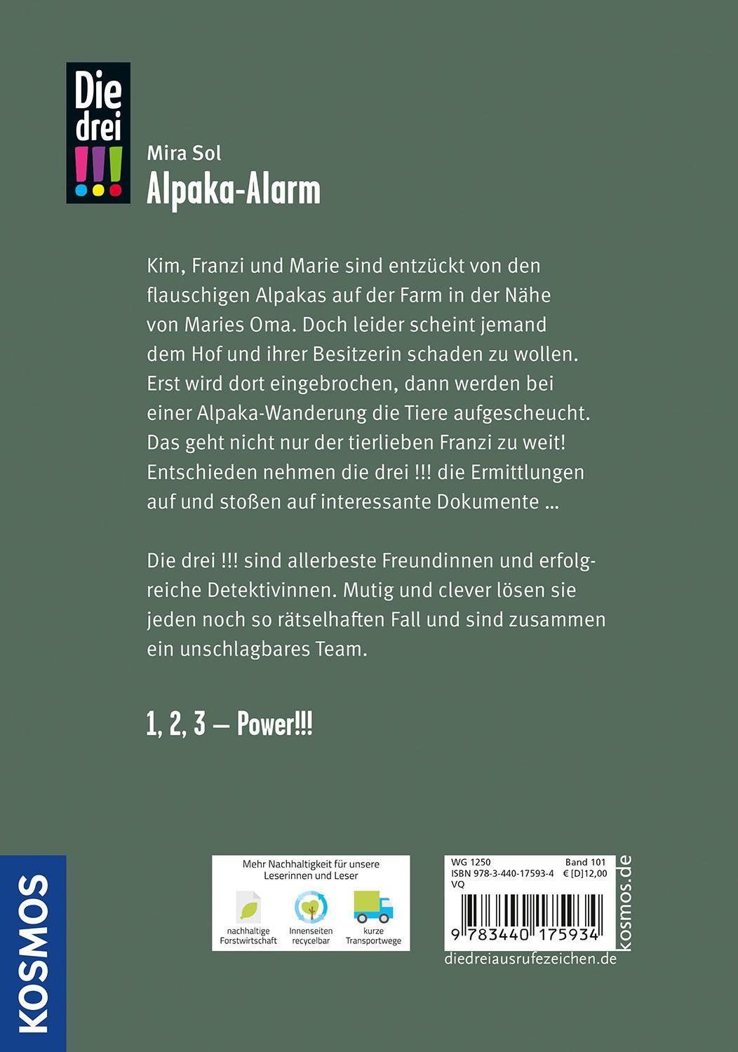 Beispielinhalt (Bild) Die drei !!!, 101, Alpaka-Alarm