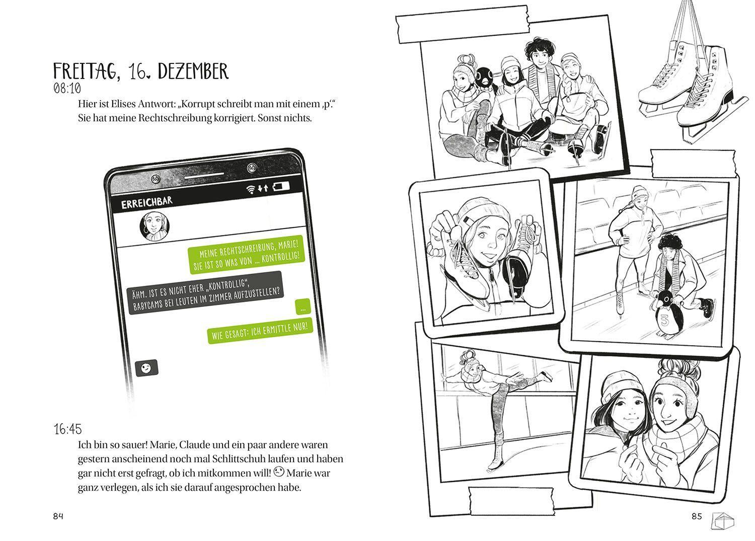 Beispielinhalt (Bild) Die drei !!!, Kims Tagebuch, Pleiten, Pech und Pannen