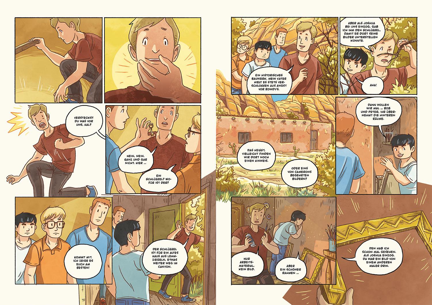 Beispielinhalt (Bild) Die drei ??? und die rätselhaften Bilder