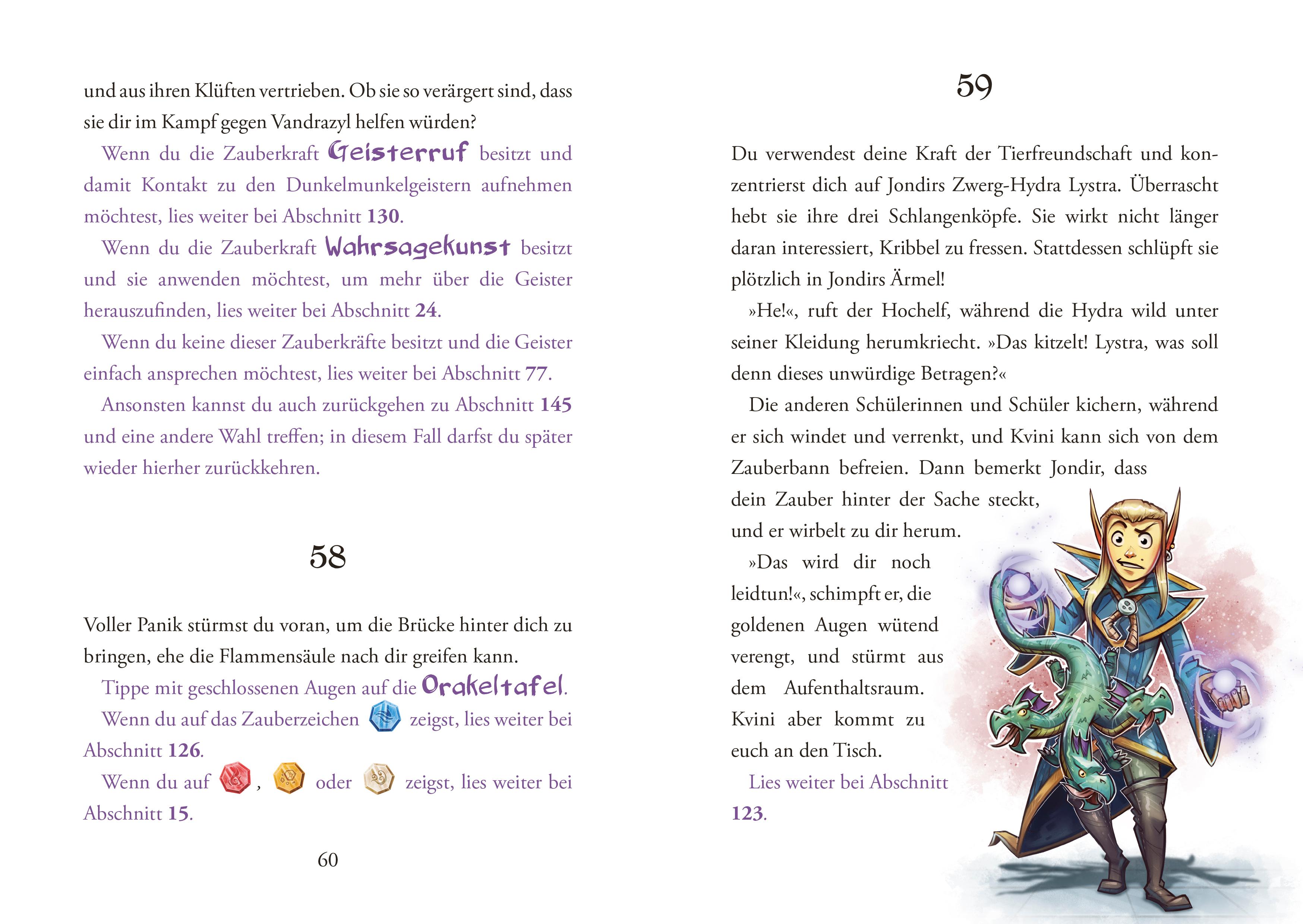 Beispielinhalt (Bild) Zauberakademie Siebenstern - Bestehst DU das magische Abenteuer? (Zauberakademie Siebenstern, Bd. 1)