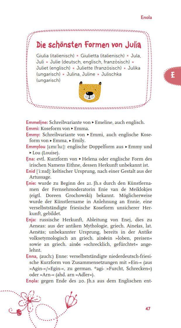 Beispielinhalt (Bild) Vornamen