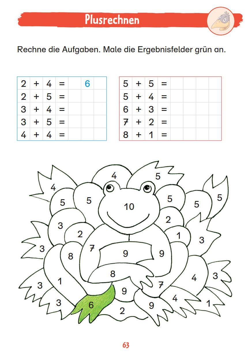 Beispielinhalt (Bild) Mein großer Rechenspaß mit Rabe Linus - 1. Klasse