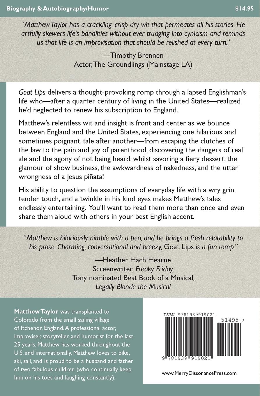 Rückseitencover Goat Lips: Tales of a Lapsed Englishman