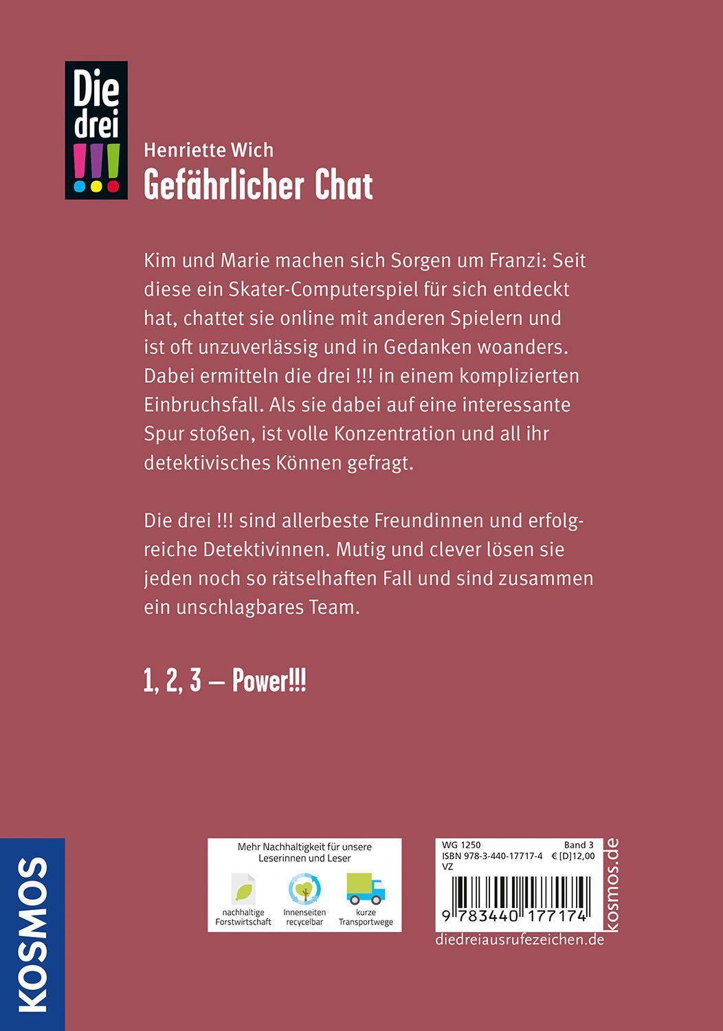Beispielinhalt (Bild) Die drei !!!, 03, Gefährlicher Chat (drei Ausrufezeichen)
